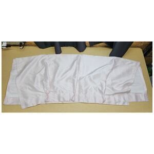 Simply Shabby Chic PINK Window Shade Panel Curtain Faux Silk 84x54 Cottage USED